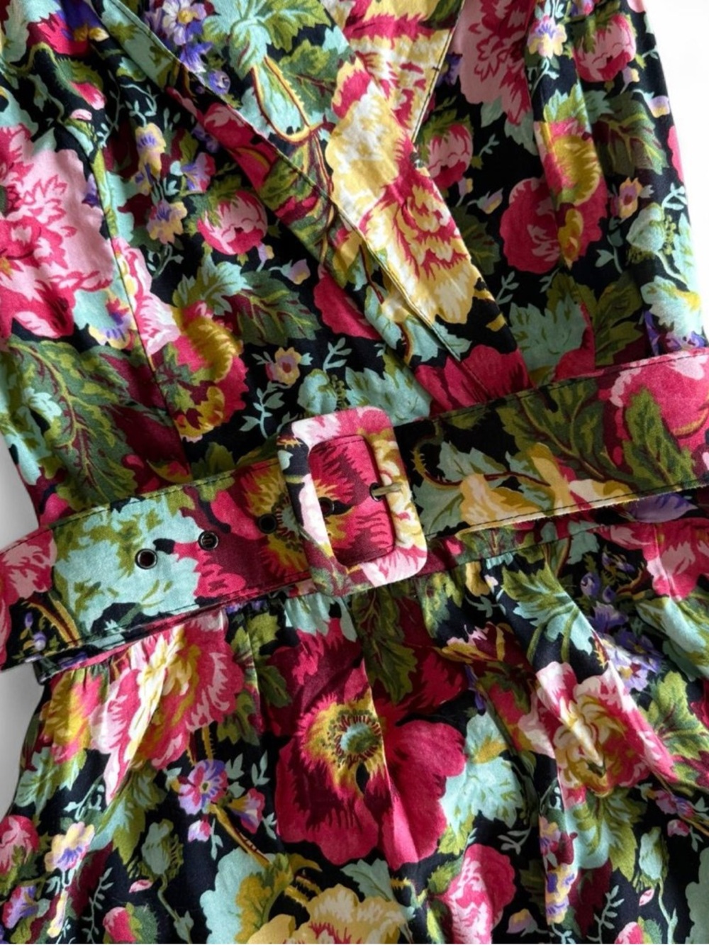 Vintage Ivy Impressions floral maxi dress - 90s whimsigoth cottagecore dress - Picture 5 of 7
